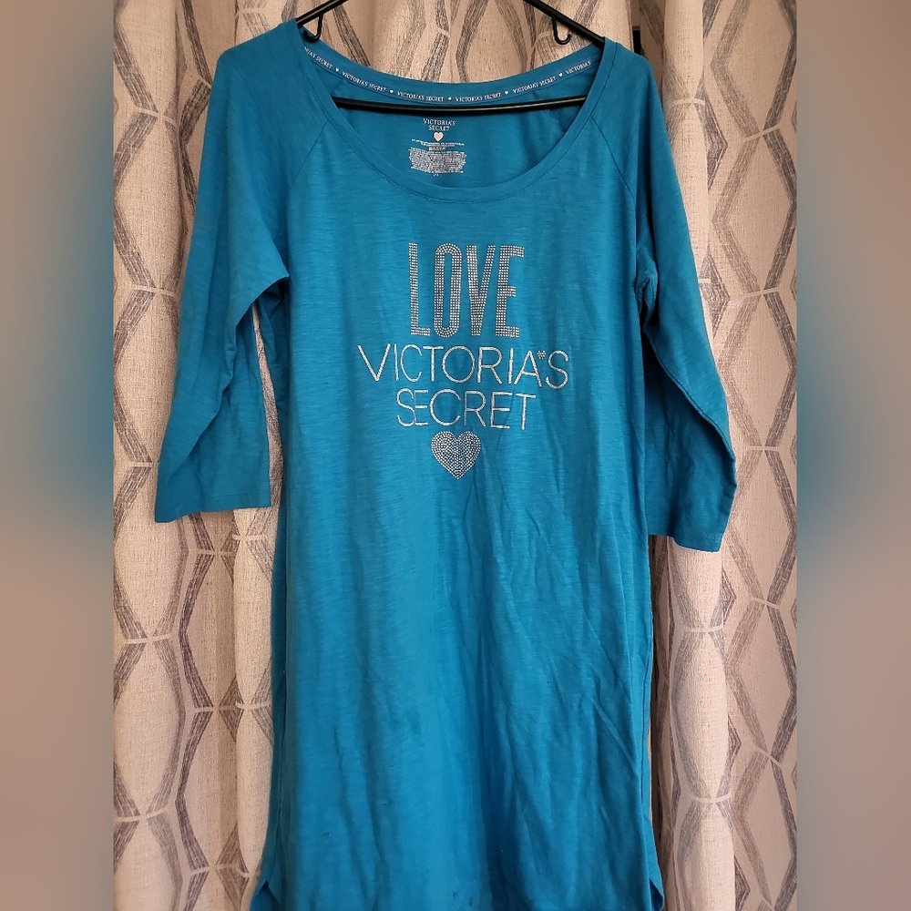 Victoria Secret PJ 3/4 Sleeve Shirt Large